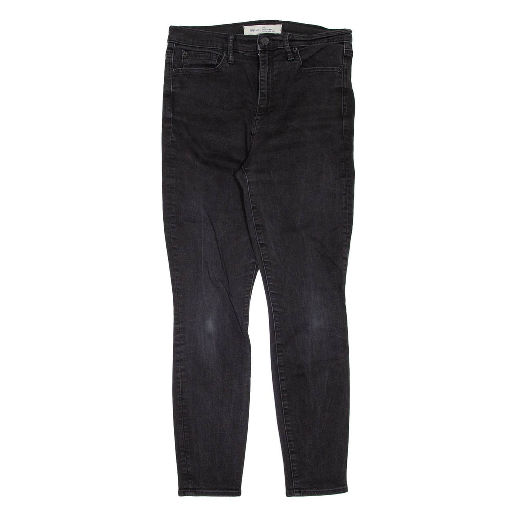 GAP Super High Rise Womens Jeans Black Slim Skinny W30 L27
