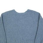 PROMOD Womens Blue Plain Pullover Jumper V-Neck Regular L Lightweight Knit