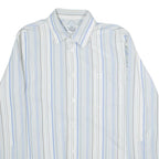 CALVIN KLEIN Mens Shirt Blue Striped Long Sleeve M