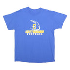 Mens Blue Greyhounds Football Graphic T-Shirt L Short Sleeve Crew Neck Cotton