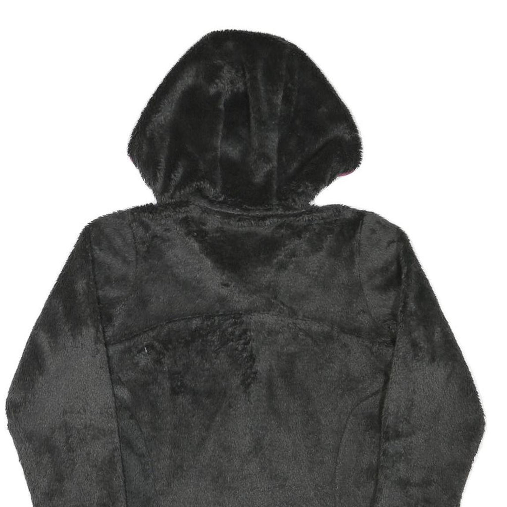 HELLY HANSEN Womens Black & Pink Hooded Zip Fleece Jacket XS Polyester Blend