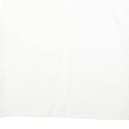 ACKERMAN Womens White Cotton Blend Sleeveless Button Neck Shirt M Casual