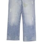 SOUTHERN Mens Jeans Blue Regular Straight Denim Light W36 L34 Casual Style