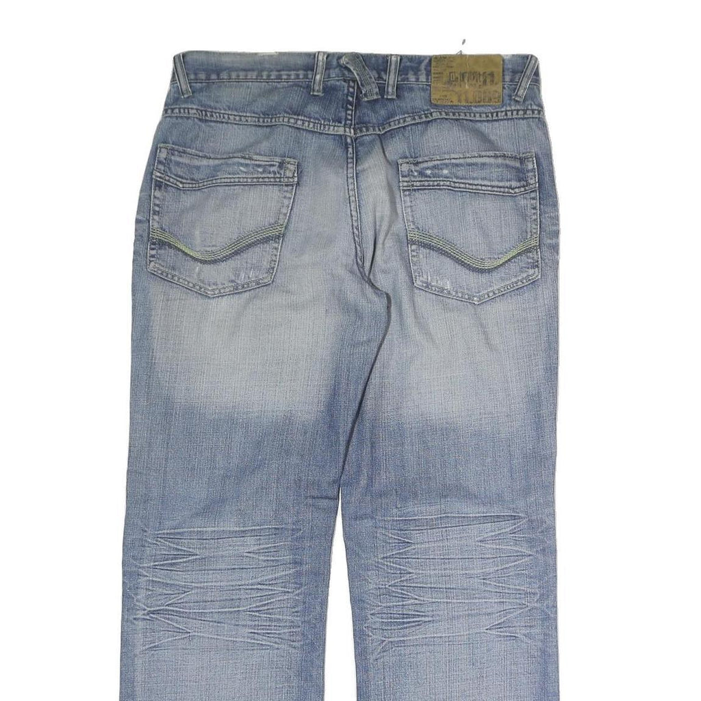 SOUTHERN Mens Jeans Blue Regular Straight Denim Light W36 L34 Casual Style