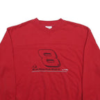 CHASE AUTHENTICS Mens Red Earnhardt Jr Crew Neck L Racing Sweatshirt
