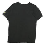 PUMA Mens Black Cotton Graphic T-Shirt S Short Sleeve Crew Neck Logo Print