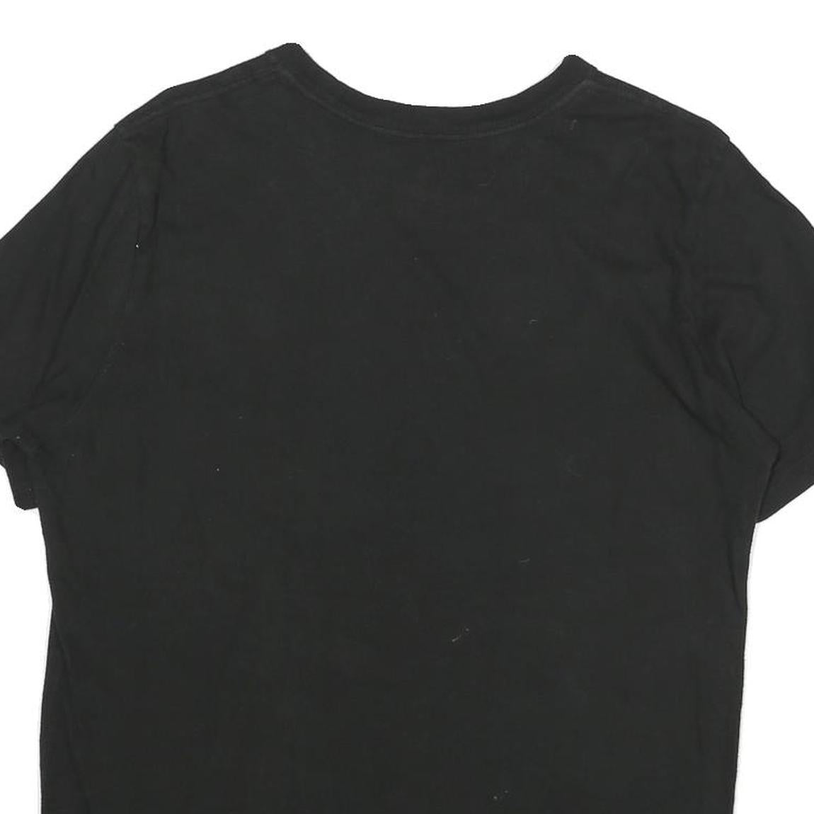 PUMA Mens Black Cotton Graphic T-Shirt S Short Sleeve Crew Neck Logo Print