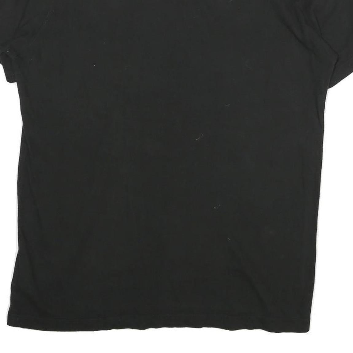 PUMA Mens Black Cotton Graphic T-Shirt S Short Sleeve Crew Neck Logo Print