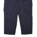 CARHARTT Mens Cotton Blend Navy Blue Regular Cargo Trousers W44 L29 Workwear