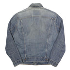 LEVI'S Mens Blue Denim Jacket S Cotton Button Closure Classic Fit Plain