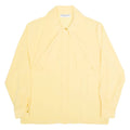 SOLANGE MONDOR Womens Blouse Shirt Yellow High Neck Long Sleeve 90s L