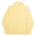 SOLANGE MONDOR Womens Blouse Shirt Yellow High Neck Long Sleeve 90s L