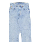 LEVI'S 501 BIG E Jeans Womens Blue Regular Straight Acid Wash W24 L28