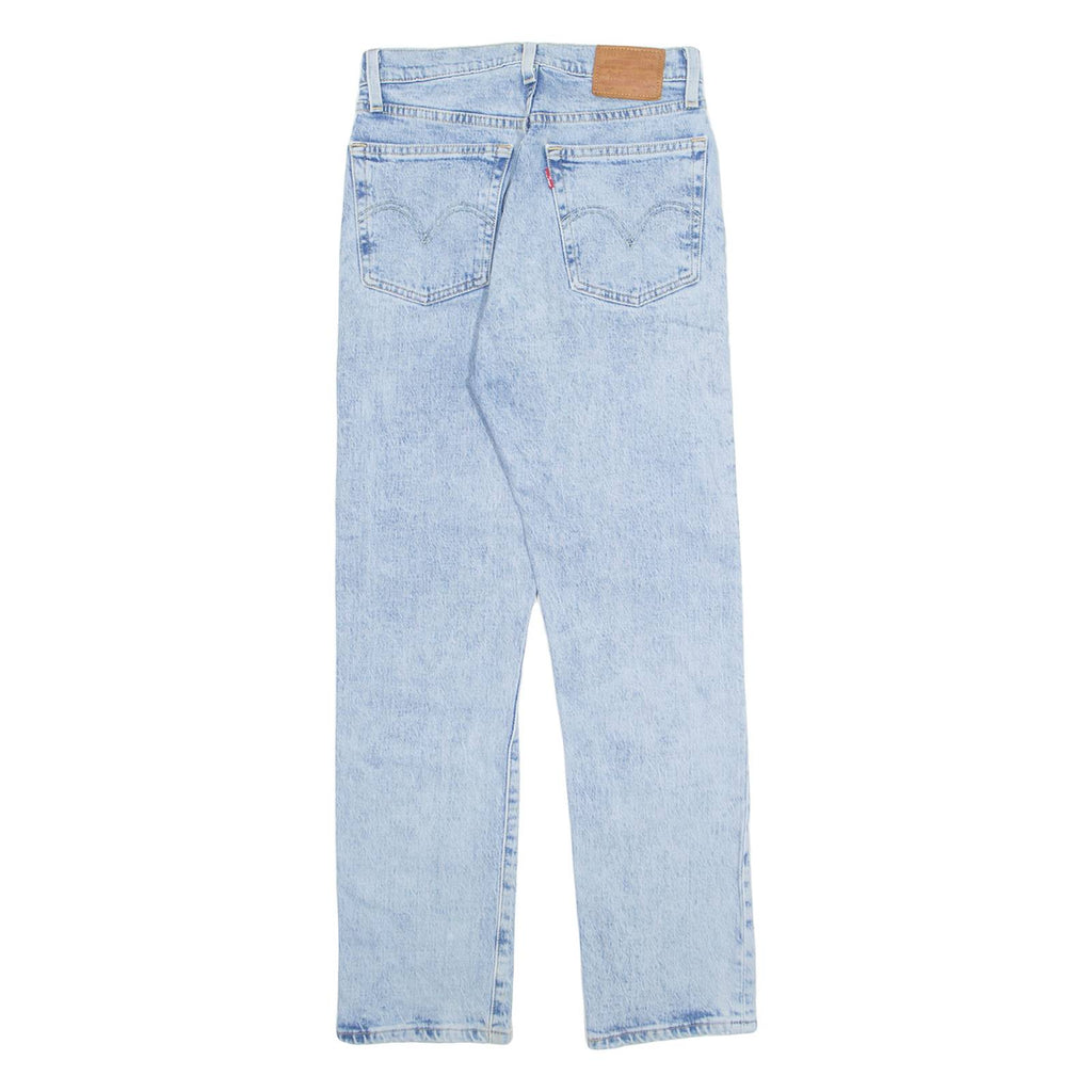 LEVI'S 501 BIG E Jeans Womens Blue Regular Straight Acid Wash W24 L28