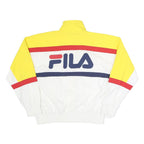 FILA Womens Yellow & White Sports Zip Jacket XS Polyester Track Retro