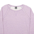 REEBOK Womens Purple Sweatshirt Crew Neck M Lightweight Cotton Blend Pullover