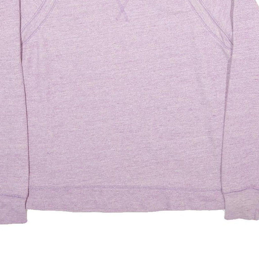 REEBOK Womens Purple Sweatshirt Crew Neck M Lightweight Cotton Blend Pullover