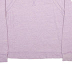 REEBOK Womens Purple Sweatshirt Crew Neck M Lightweight Cotton Blend Pullover