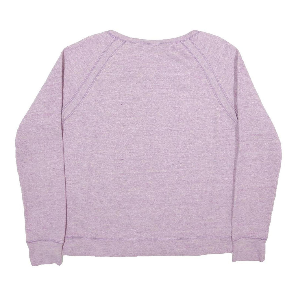REEBOK Womens Purple Sweatshirt Crew Neck M Lightweight Cotton Blend Pullover