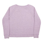 REEBOK Womens Purple Sweatshirt Crew Neck M Lightweight Cotton Blend Pullover