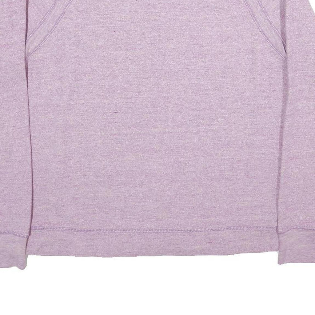 REEBOK Womens Purple Sweatshirt Crew Neck M Lightweight Cotton Blend Pullover