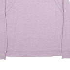 REEBOK Womens Purple Sweatshirt Crew Neck M Lightweight Cotton Blend Pullover