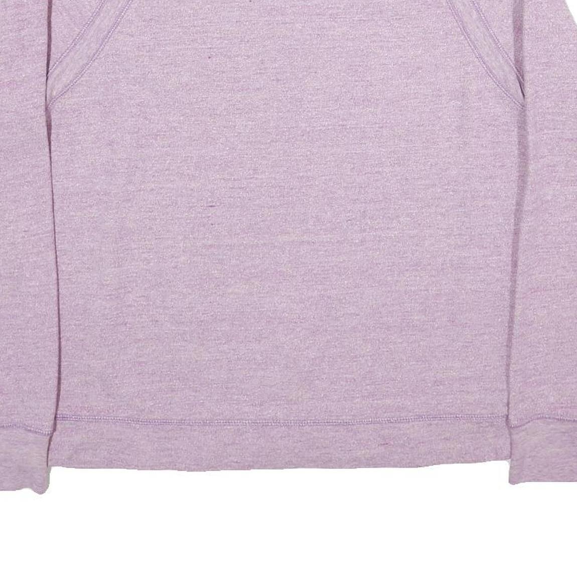 REEBOK Womens Purple Sweatshirt Crew Neck M Lightweight Cotton Blend Pullover