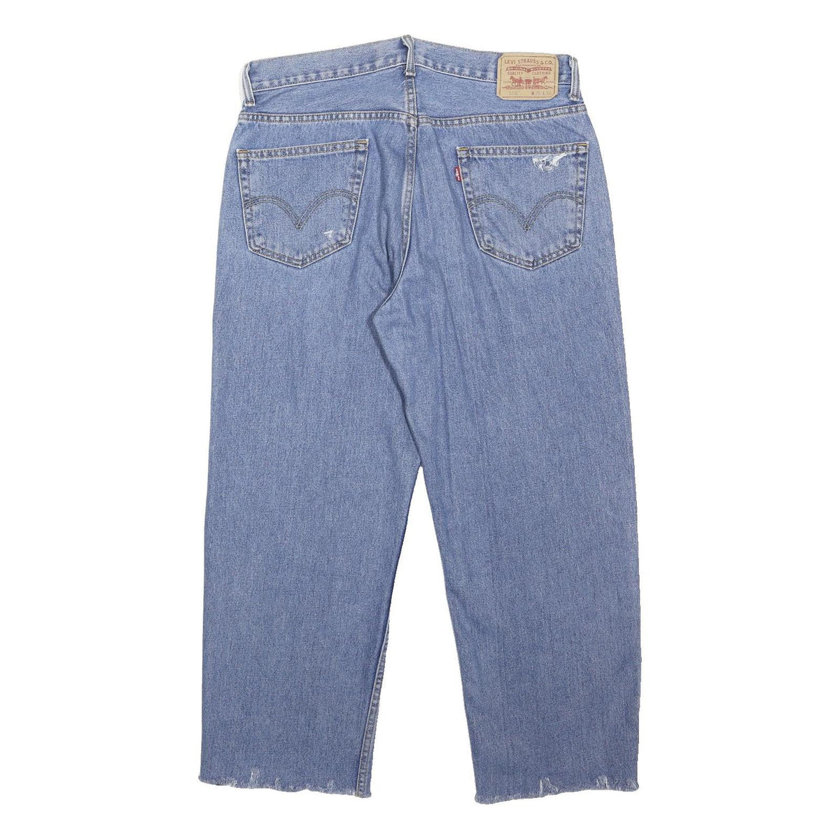 LEVI'S 550 Straight Womens Jeans Blue Relaxed Straight Denim Medium W36 L28