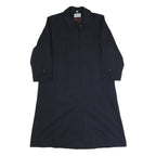 H&M Womens Navy Blue Jacket M Polyester Blend Classic Button Closure Outerwear