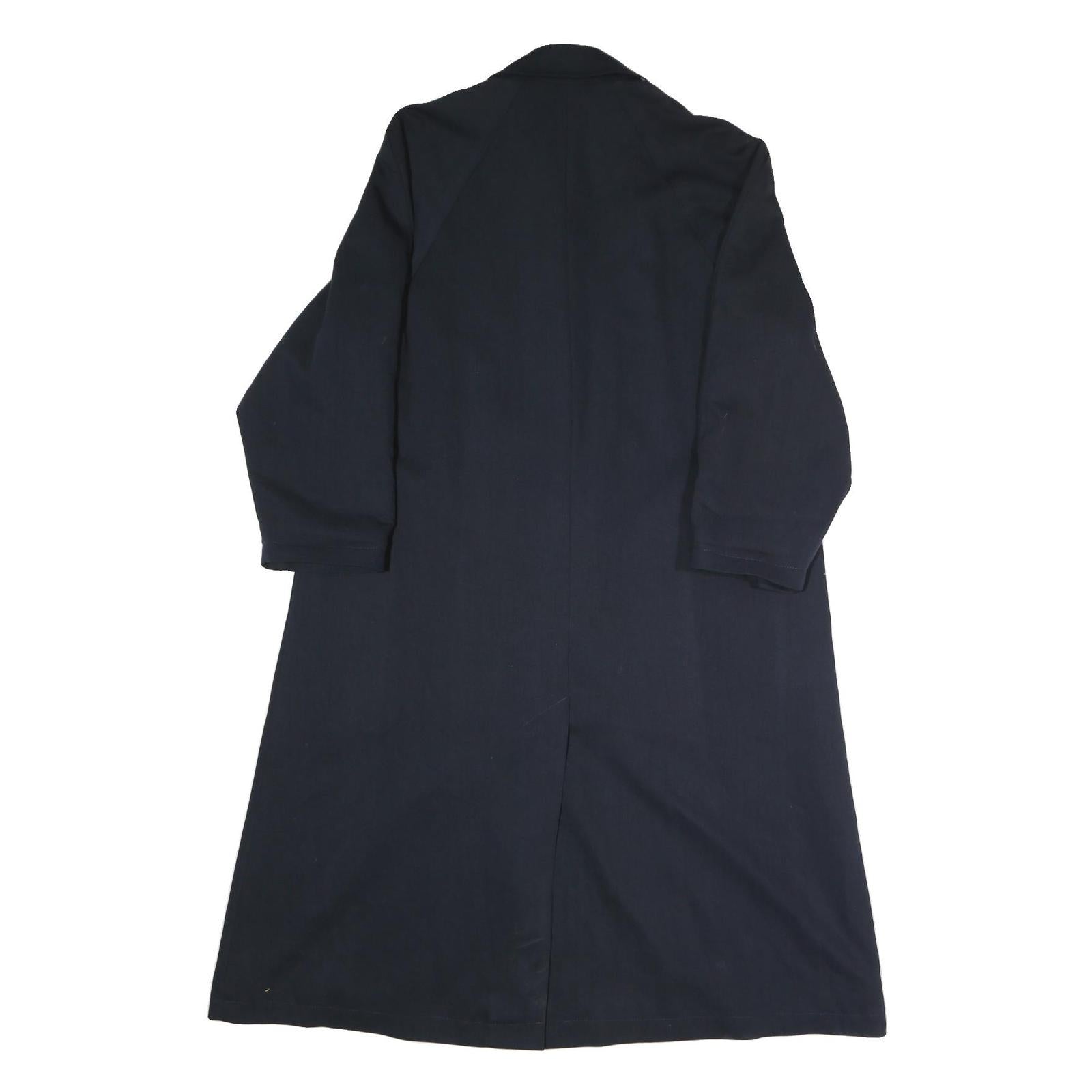 H&M Womens Navy Blue Jacket M Polyester Blend Classic Button Closure Outerwear