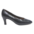 PETER KAISER Womens Classic Court Heels Black Leather UK 4 Elegant Formal