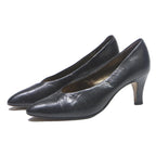 PETER KAISER Womens Classic Court Heels Black Leather UK 4 Elegant Formal
