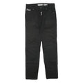 SAKUN CREW Womens Jeans Black Regular Straight Denim W32 L31 Stylish Logo