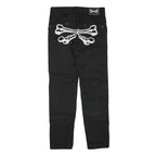 SAKUN CREW Womens Jeans Black Regular Straight Denim W32 L31 Stylish Logo