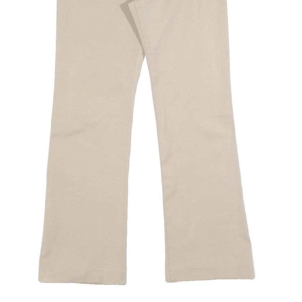YES OR NO Womens Beige Slim Trousers W28 L28 Zip Closure Stylish Waist Detail