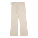 YES OR NO Womens Beige Slim Trousers W28 L28 Zip Closure Stylish Waist Detail