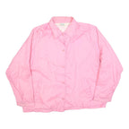 BLAIR Womens Pink Jacket XL Polyester Button Closure Plain Lightweight