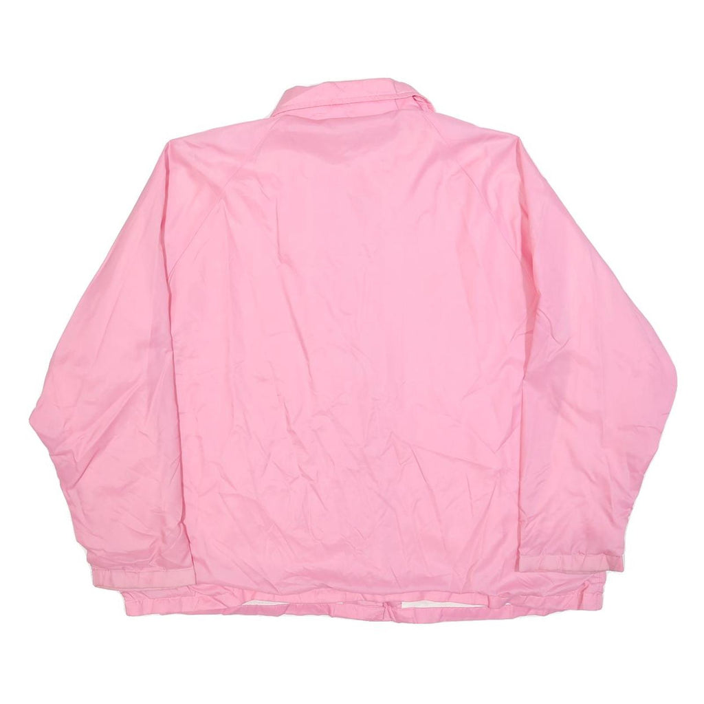 BLAIR Womens Pink Jacket XL Polyester Button Closure Plain Lightweight