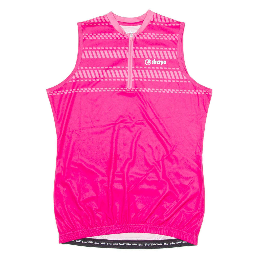 SHERPA Cycling Womens Jersey Pink 1/4 Zip M