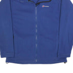 BERGHAUS Mens Blue Jacket L Polyester Fleece Outdoor Zip Up Lightweight