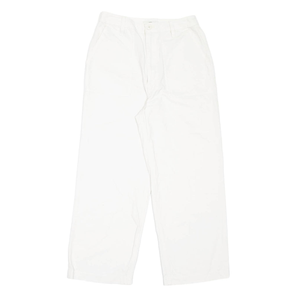 VANS Womens Jeans White Loose Straight W27 L25