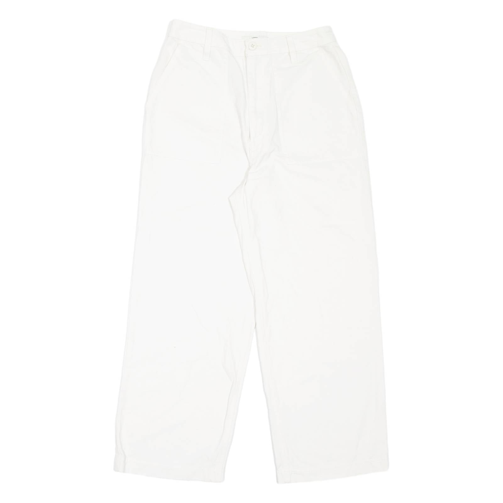 VANS Womens Jeans White Loose Straight W27 L25