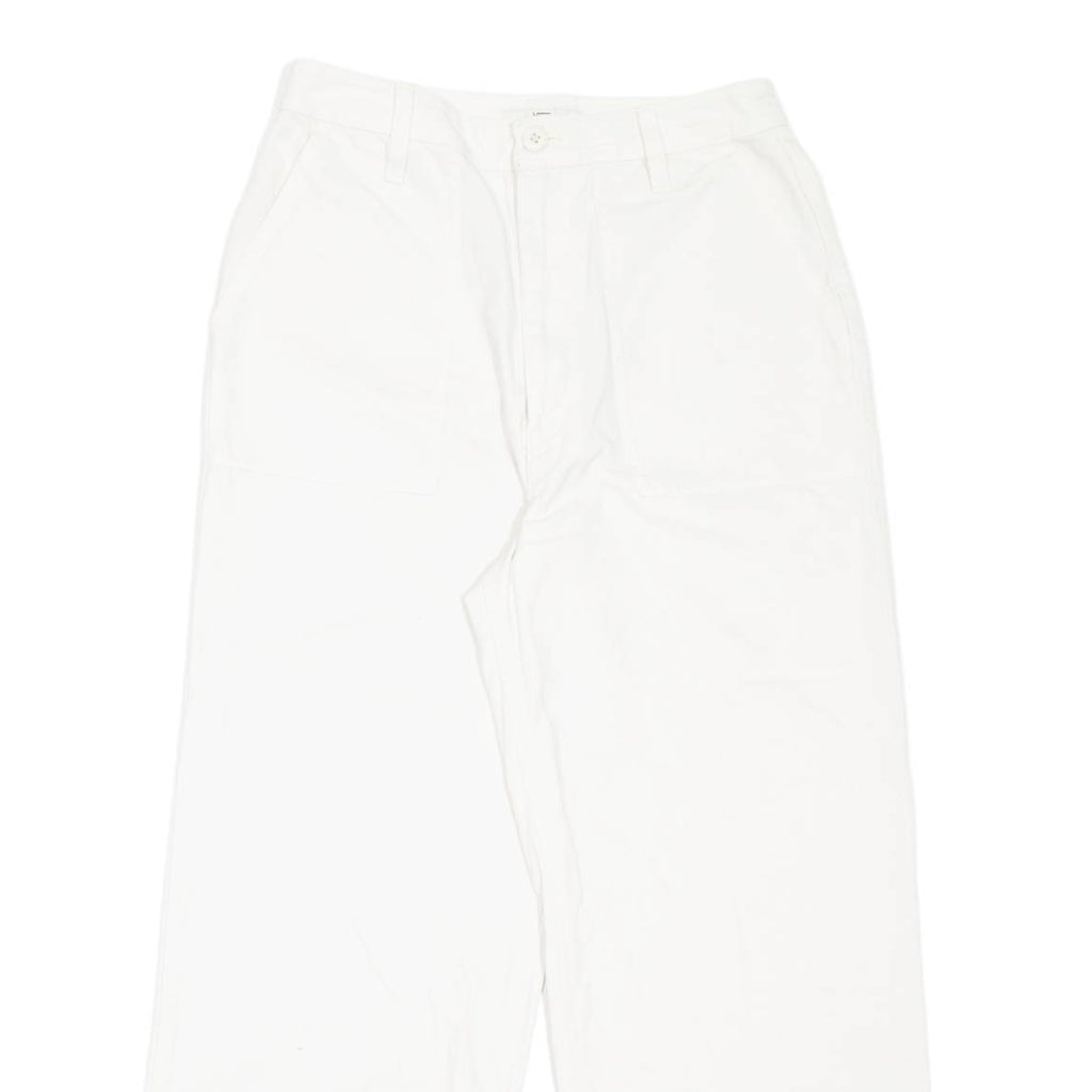 VANS Womens Jeans White Loose Straight W27 L25