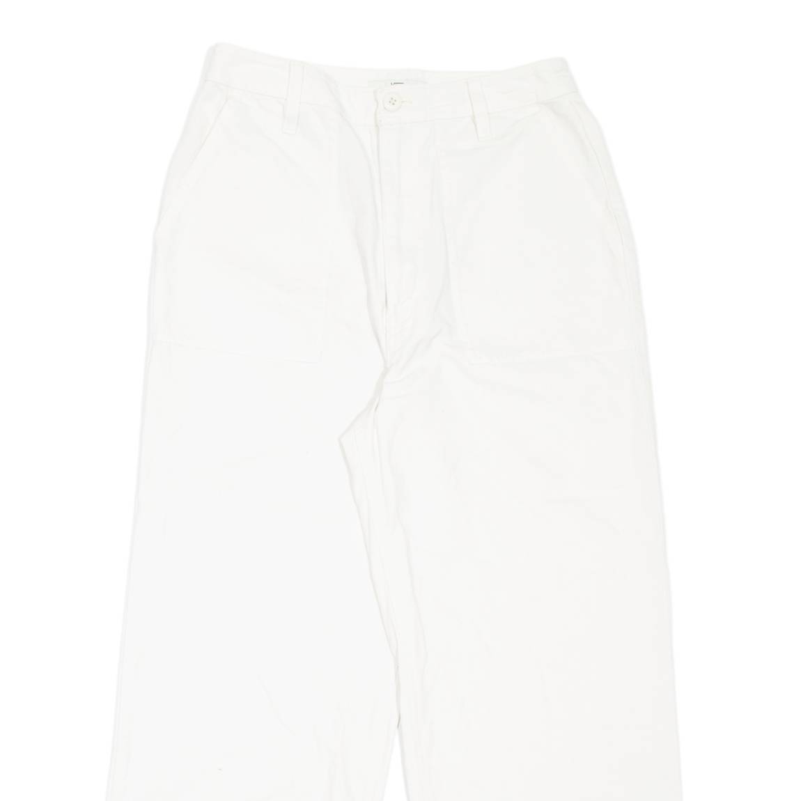 VANS Womens Jeans White Loose Straight W27 L25