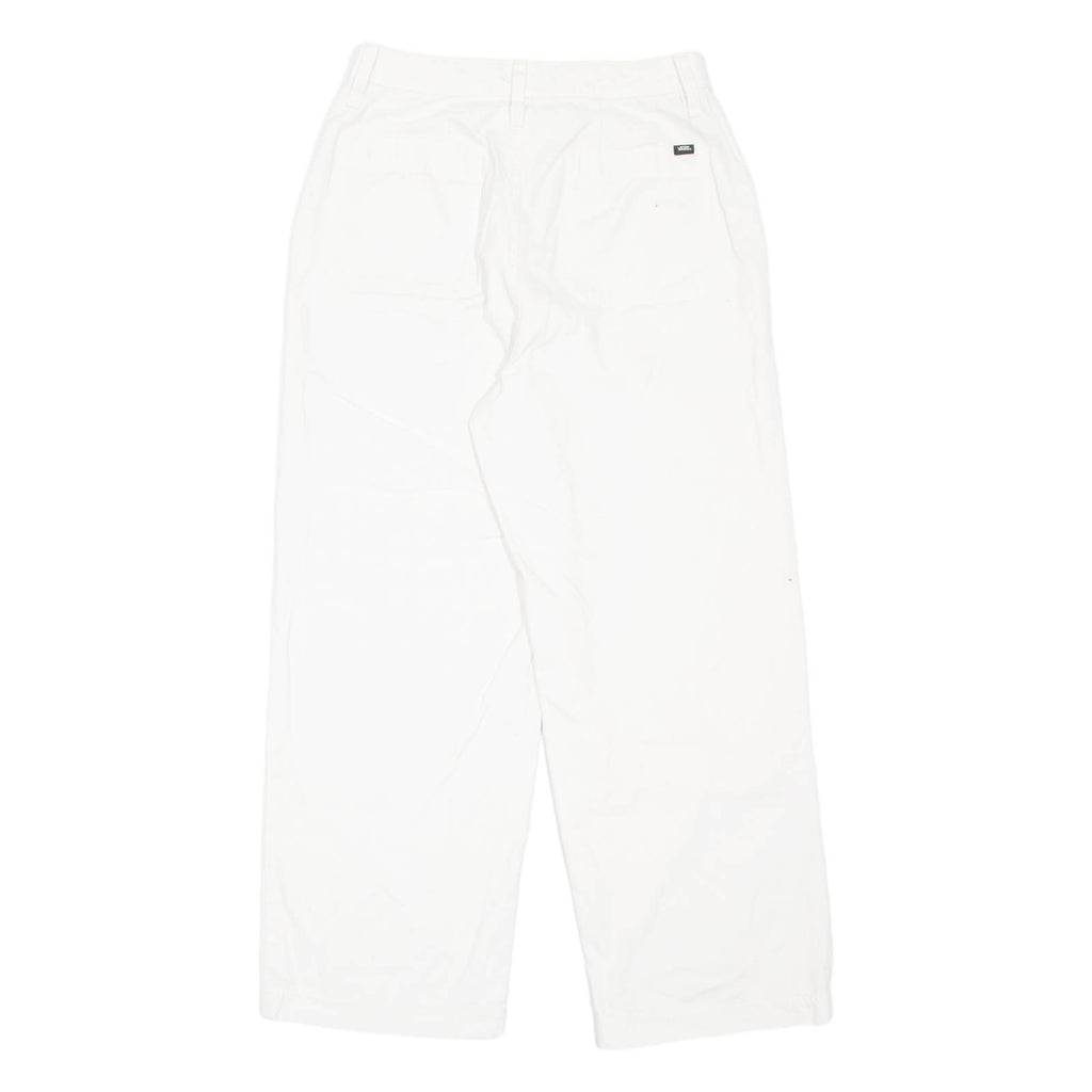 VANS Womens Jeans White Loose Straight W27 L25