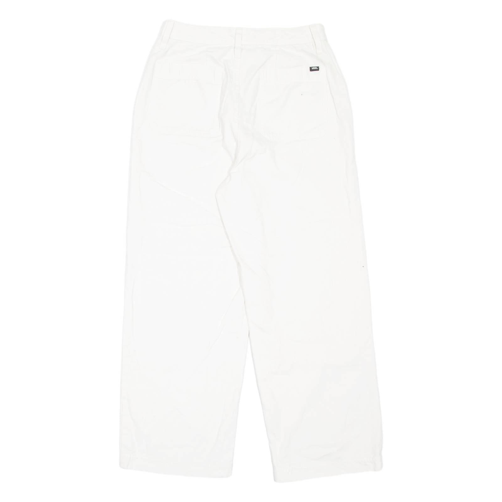 VANS Womens Jeans White Loose Straight W27 L25