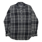 GAP Womens Black & Grey Check Shirt M Casual Button-Up Cotton Top