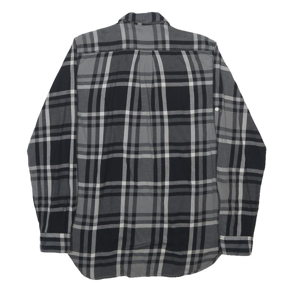 GAP Womens Black & Grey Check Shirt M Casual Button-Up Cotton Top