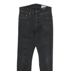 G-STAR Mens Black Slim Jeans Denim W28 L30 Classic Button Closure Casual Wear