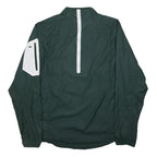 NIKE Mens Green White Spartan Logo Track Jacket M Polyester Zip Sportswear